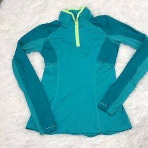Lululemon Trail Bound 1/2 Zip Blue Tropics